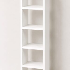 Biblioteca cu 4 rafturi, pal alb, 140 x 50 x 25 cm